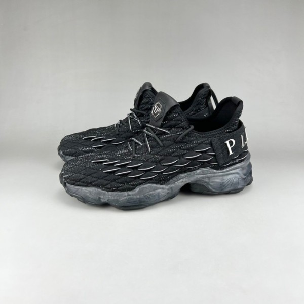 ❤필립플레인 남성 캐쥬얼 블랙 운동화 - Mens Black Shoes - phi0158x