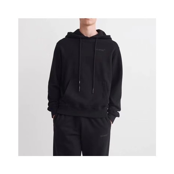 ❤오프화이트 남성 캐쥬얼 블랙 후드티 - Mens Black Hoodie - off0841x