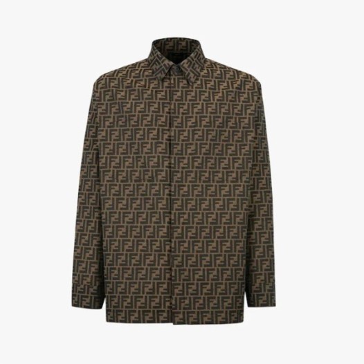 ❤펜디 남성 클래식 브라운 셔츠 - Mens Brown Tshirts - fen01280x