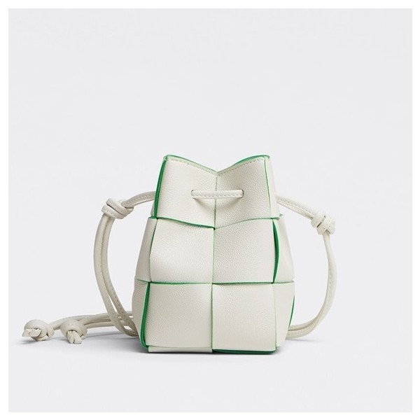 ❤보테가베네타 여성용  화이트 미니 버킷백 - Bottega Veneta Womens White Bucket Bag - bv0416x