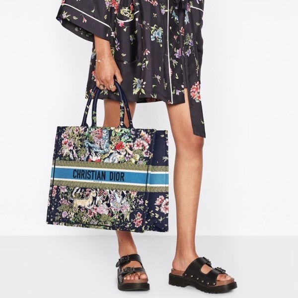 ❤디올 여성 블루 북토트 - Dior Womens Blue Book Tote - dio2073x