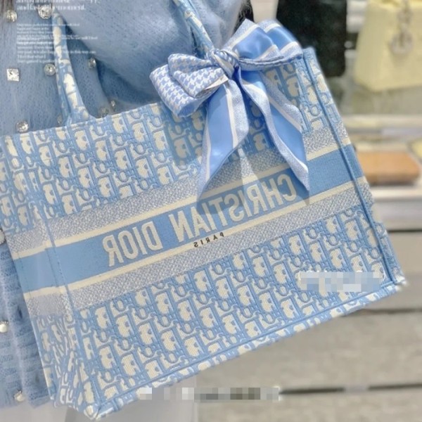 ❤디올 남/녀 블루 북토트 - Unisex Blue Book Tote - dio02076x