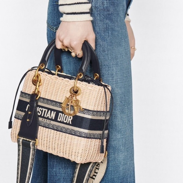 ❤디올 여성 네이비 레이디백 - Womens Navy Lady Bag - dio02082x