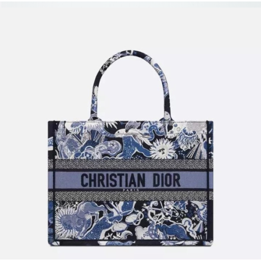 ❤디올 남/녀 네이비 북토트 - Dior Unisex Navy Book Tote - dio2104x