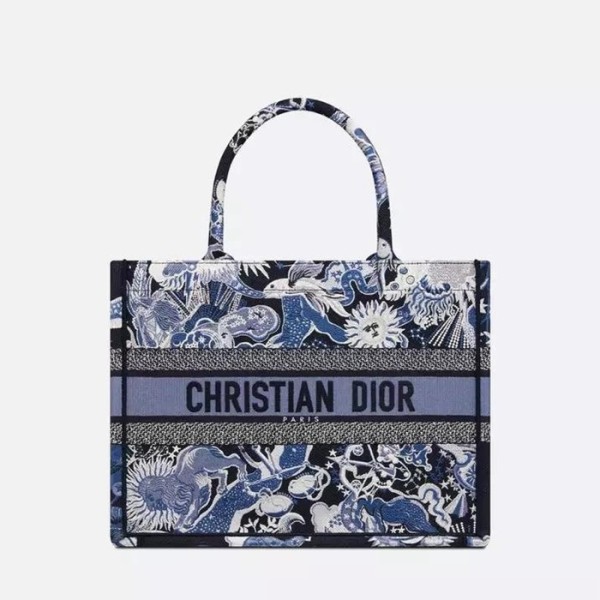 ❤디올 남/녀 네이비 북토트 - Dior Unisex Navy Book Tote - dio2104x