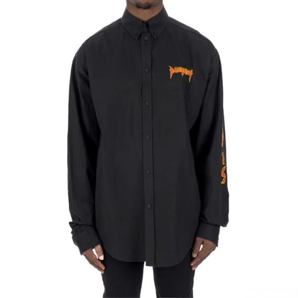 ❤발렌시아가 트렌디 남성 블랙 셔츠 - Mens Black Tshirts - bal01675x