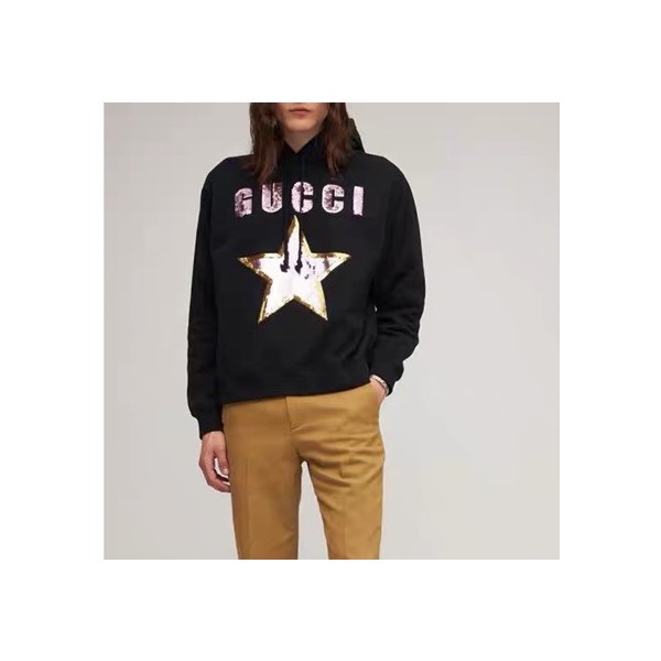 ❤구찌 여성 트렌디 블랙 후드티 - Gucci Unisex Black Hoodie - guc5121x