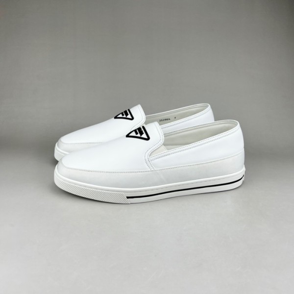 ❤프라다 남성 클래식 화이트 로퍼 - Mens White Loafer - pra02816x