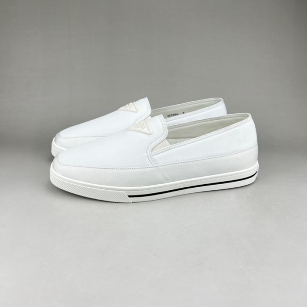 ❤프라다 남성 클래식 화이트 로퍼 - Mens White Loafer - pra02817x