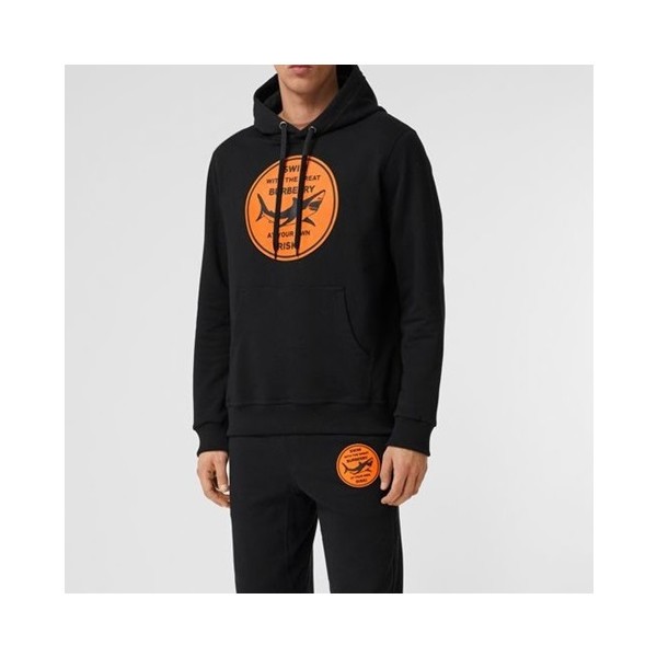 ❤버버리 남/녀 클래식 블랙 후드티 - Unisex Black Hoodie - bur04510x