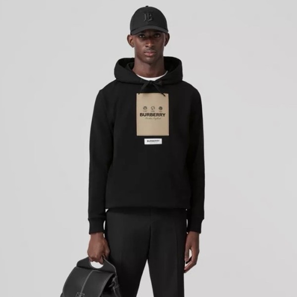 ❤버버리 남성 블랙 후드티 - Burberry Mens Black Hoodie - bur4513x