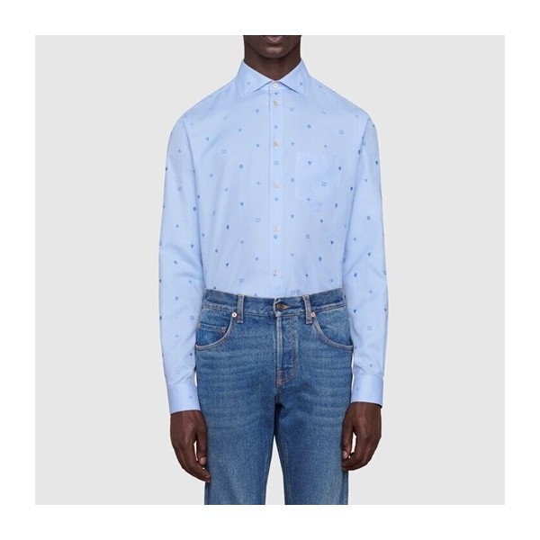 ❤구찌 남성 트렌디 블루 셔츠 - Gucci Mens Blue Tshirts - guc05185x