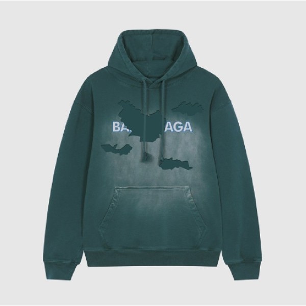 ❤발렌시아가 남/녀 캐쥬얼 블루 후드티 - Balenciaga Unisex Blue Hoodie - bal01703x