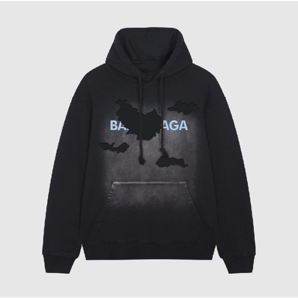 ❤발렌시아가 남/녀 캐쥬얼 블랙 후드티 - Balenciaga Unisex Black Hoodie - bal01705x
