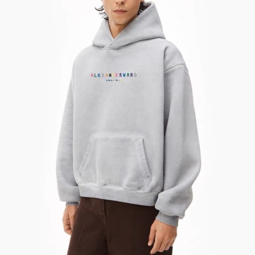 ❤알렉산더왕 남성 캐쥬얼 그레이 후드티 - Alexander wang Mens Gray Hoodie - alx0217x