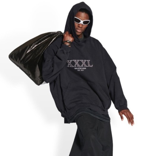 ❤발렌시아가 남/녀 캐쥬얼 블랙 후드티 - Balenciaga Unisex Black Hoodie - bal01710x