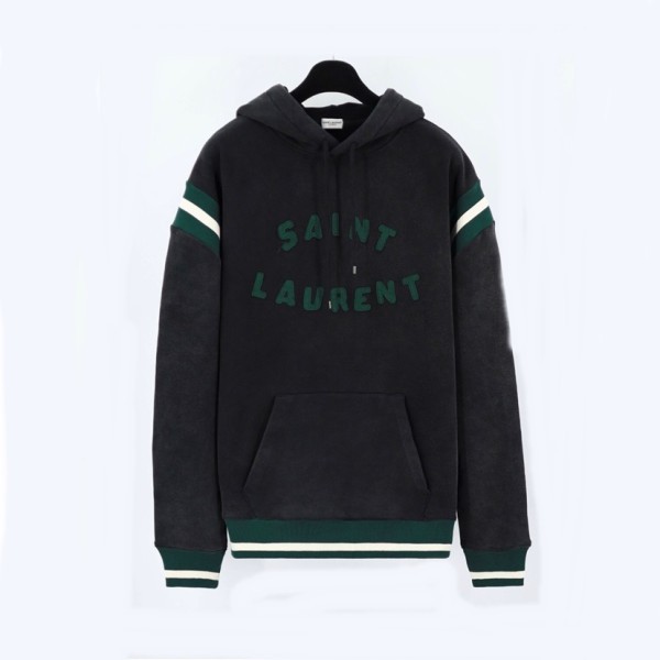 ❤입생로랑 남성 캐쥬얼 블랙 후드티 - Saint laurent Mens Black Hoodie - ysl0140x