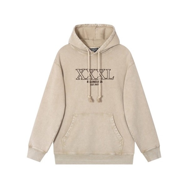 ❤발렌시아가 남/녀 캐쥬얼 베이지 후드티 - Balenciaga Unisex Beige Hoodie - bal01715x