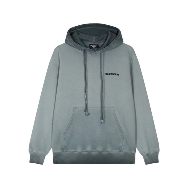 ❤발렌시아가 남/녀 캐쥬얼 블루 후드티 - Balenciaga Unisex Blue Hoodie - bal01717x