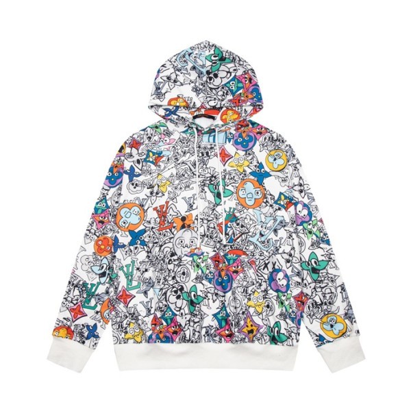 ❤루이비통 남자 베이직 화이트 후드티 - Louis vuitton Mens White Hoodie - lou05311x