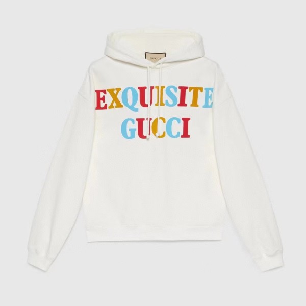 ❤구찌 남/녀 트렌디 화이트 후드티 -  Gucci Unisex White Hoodie - guc05253x