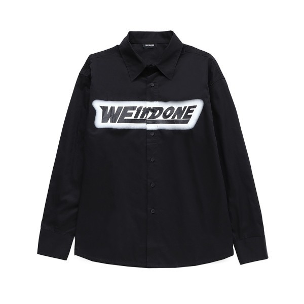 ❤웰던 남/녀 캐쥬얼 블랙 셔츠- Welldone Unisex Black Tshirts - wel0087x