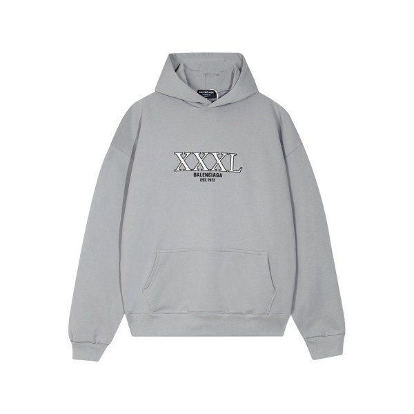 ❤발렌시아가 남/녀 캐쥬얼 그레이 후드티 - Balenciaga Unisex Gray Hoodie - bal01720x