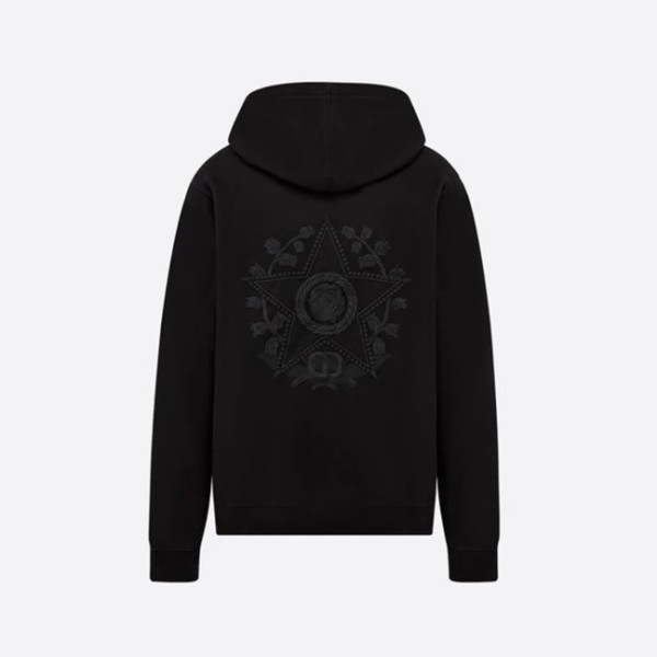 ❤디올 남자 캐쥬얼 블랙 후드티 - Dior Mens Black Hoodie - dio02167x