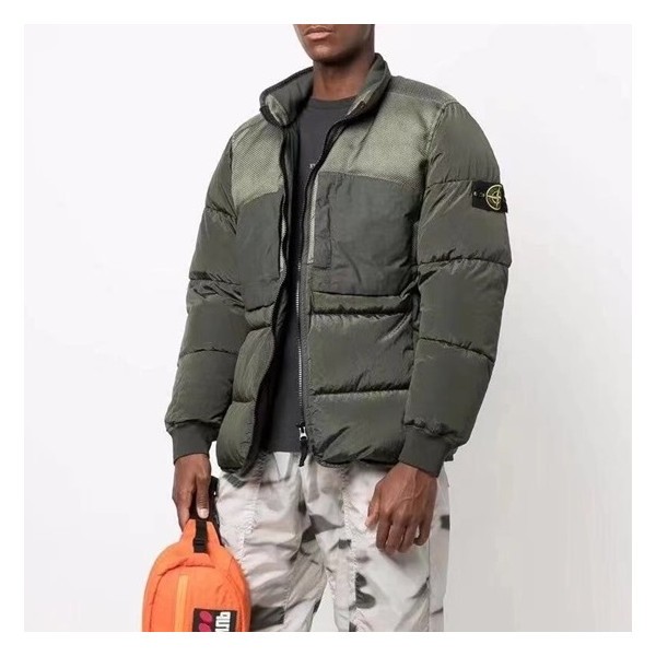 ❤스톤아일랜드 남성 카키 구스다운 패딩 - Stone Island Mens Khaki Padding - sto0495x