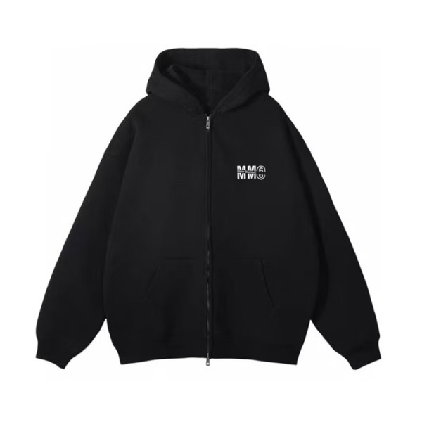❤메종 마르지엘라 남성 캐쥬얼 블랙 집업 후드티 - Maison Margiela Mens Black Hoodie - mac02860x