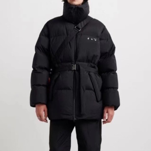 ❤오프화이트 남/녀 구스다운 블랙 패딩 - Off-White Unisex Black Padding - off0866x