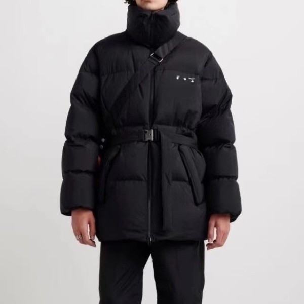 ❤오프화이트 남/녀 구스다운 블랙 패딩 - Off-White Unisex Black Padding - off0866x