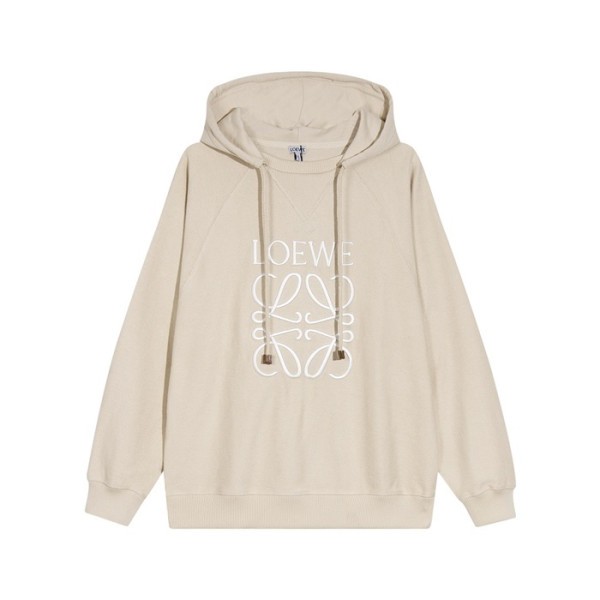 ❤로에베 남/녀 캐쥬얼 베이지 후드티 - Loewe Unisex Beige Hoodie - loe0663x
