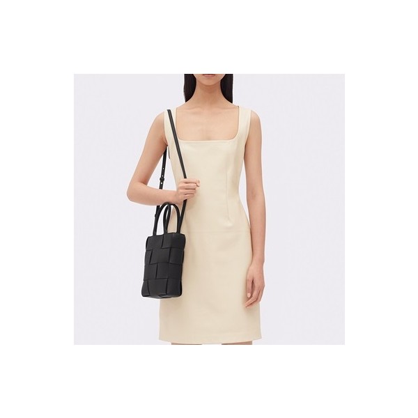 ❤보테가베네타 여성 블랙 미니 카세트백 - Bottaga Veneta Womens Black Cassette Bag - bv0442x