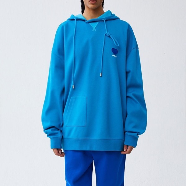 ❤아더에러 남/녀 클래식 블루 후드티 - ADER Unisex Blue Hoodie - ade0113x