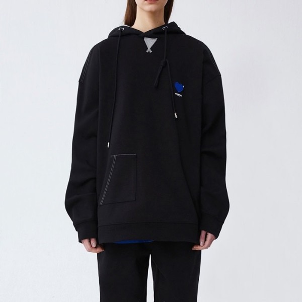 ❤아더에러 남/녀 클래식 블랙 후드티 - ADER Unisex Black Hoodie - ade0114x