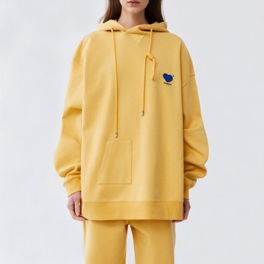 ❤아더에러 남/녀 클래식 옐로우 후드티 - ADER Unisex Yellow Hoodie - ade0115x