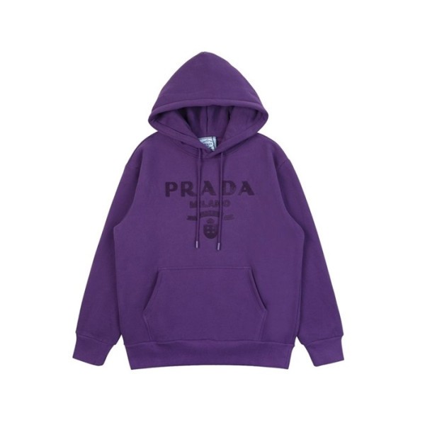 ❤프라다 남/녀 캐쥬얼 퍼플 후드티 - Prada Unisex Purple Hoodie - pra02875x