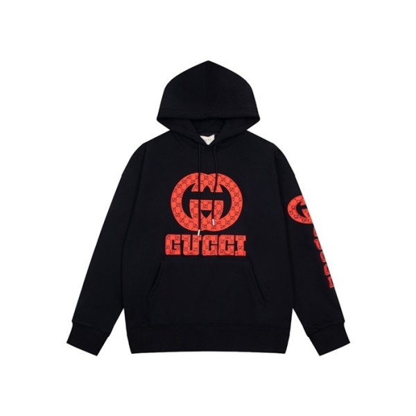 ❤구찌 남/녀 트렌디 블랙 후드티 -  Gucci Unisex Black Hoodie - guc05296x