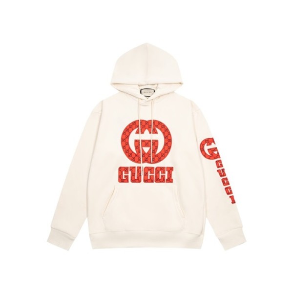 ❤구찌 남/녀 트렌디 아이보리 후드티 -  Gucci Unisex Ivory Hoodie - guc05297x