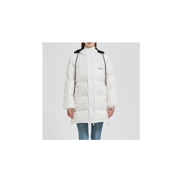 ❤셀린느 여성 화이트 구스다운 롱패딩 - Celine Womens White Padding - cel0514x