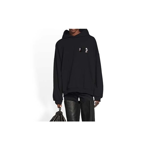 ❤발렌시아가 남/녀 캐쥬얼 블랙 후드티 - Balenciaga Unisex Black Hoodie - bal01734x