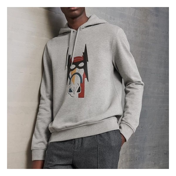 ❤에르메스 남성 그레이 후드티 - Hermes Mens Gray Hoodie - her0914x