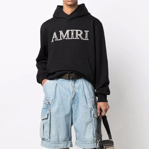 ❤아미리 남성 블랙 후드티 - Amiri Mens Black Hoodie - amr0389x