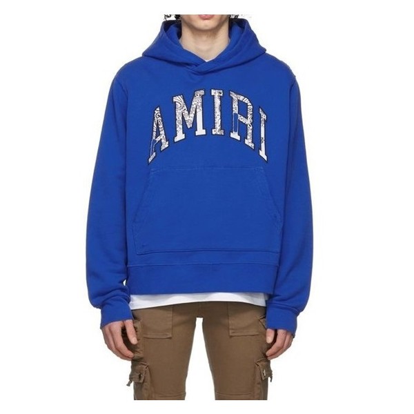 ❤아미리 남성 블루 후드티 - Amiri Mens Blue Hoodie - amr0390x