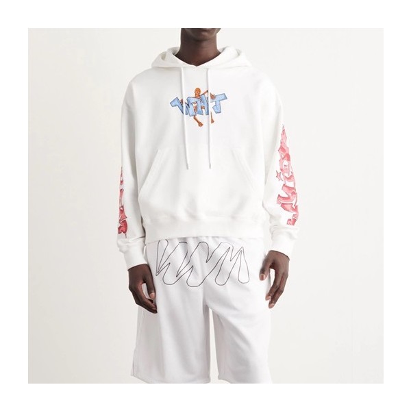 ❤오프화이트 남성 캐쥬얼 화이트 후드티 - Off-white Mens White Hoodie - off0872x