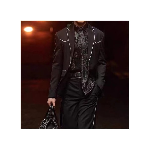 ❤입생로랑 남성 블랙 슈트 자켓 - Saint Laurent Mens Black Jackets - ysl0144x