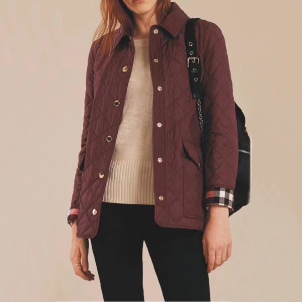 ❤버버리 여성 버건디 다운 자켓 - Burberry Womens Burgundy Jackets - bur04565x