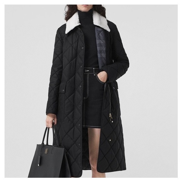❤버버리 여성 블랙 다운 코트 - Burberry Womens Black Coats - bur04576x