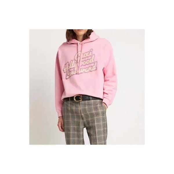 ❤구찌 남/녀 트렌디 핑크 후드티 -  Gucci Unisex Pink Hoodie - gu0013x